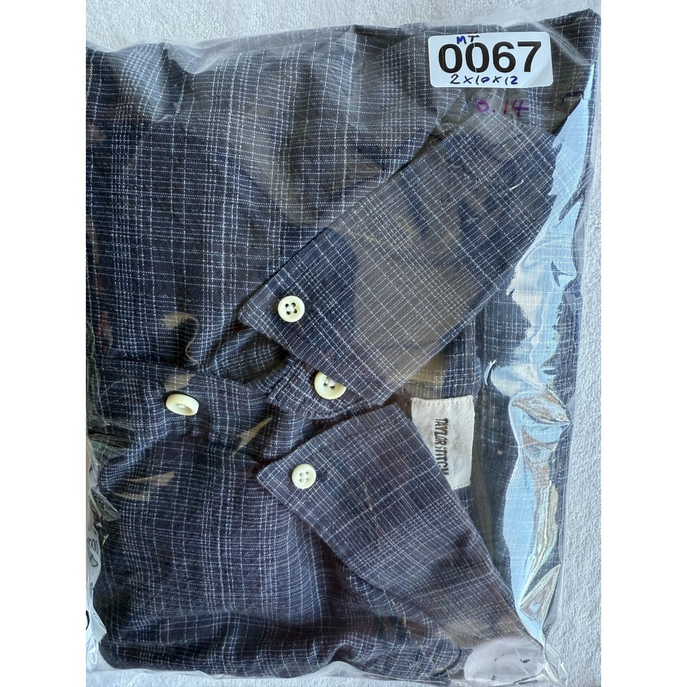 Taylor Stitch Jack Shirt Mens Large 46 Blue Plaid Button Up Organic Cotton Work - Picture 11 of 11